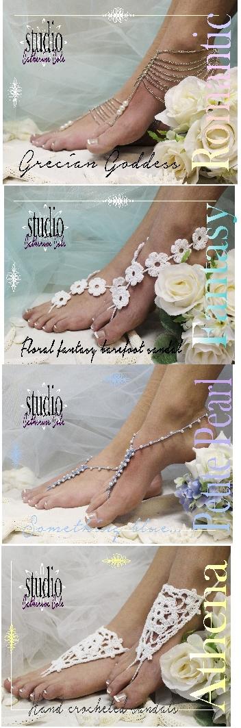 زفاف - Wedding 2015 Barefoot sandal trends