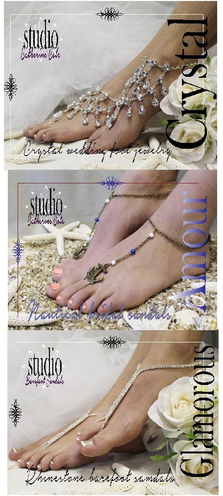 Hochzeit - Wedding trends for beach wedding barefoot sandals