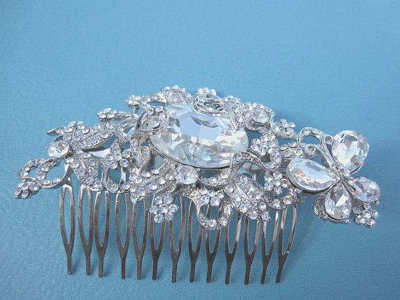 Hochzeit - crystal wedding hair combs bridal haircomb wedding hair accessory bridal accessory hair comb wedding accessory jewelry combbridal hair comb