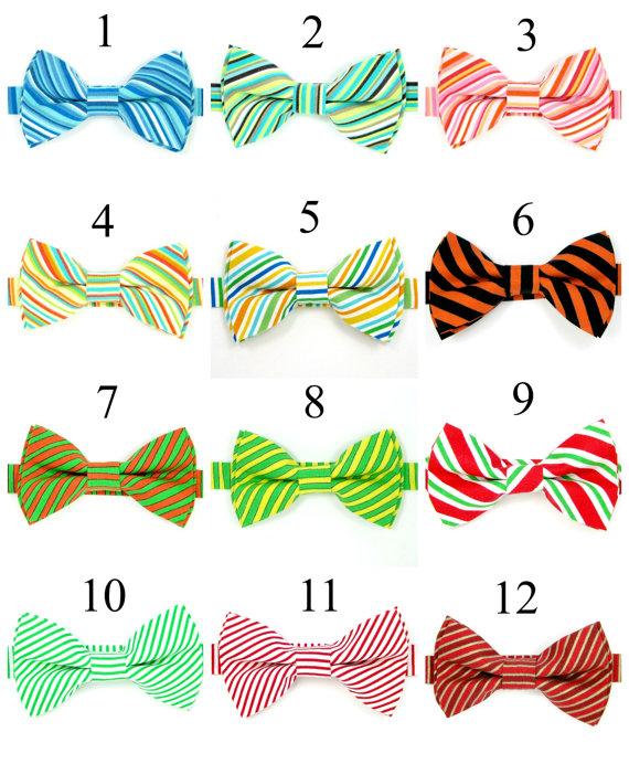 Свадьба - Baby bow tie, Boys bow tie, Men bow tie,Wedding bow ties,Groomsmen bow tie,Ring bearer bow tie,stripe bow tie,Christmas bow tie