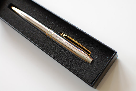 Свадьба - Personalized engraved pen - Groomsmen gift - Father of the bride