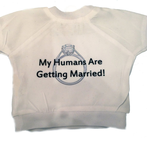 زفاف - Dog Shirt_My Humans are Getting Married_perfect way to include your dog in the wedding party