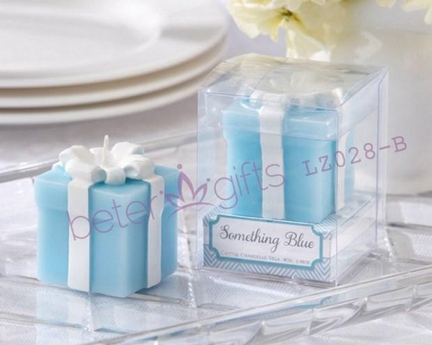 زفاف - Tiffany蒂凡尼蓝色礼品盒蜡烛,出口结婚用品,婚礼回礼LZ028/B