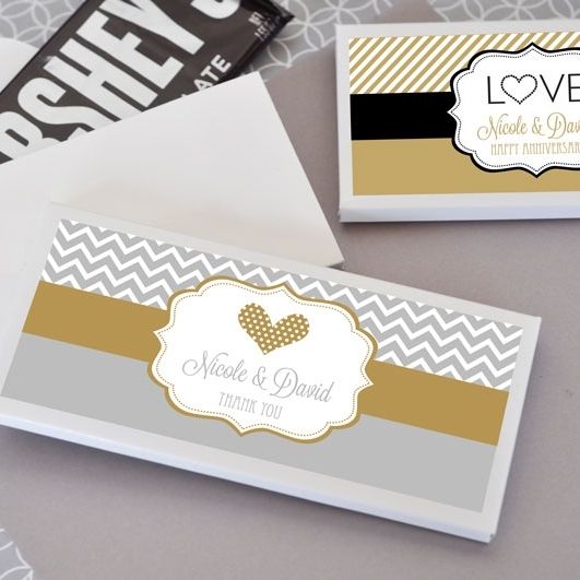 Mariage - Personalized MOD Theme Silhouette Candy Wrapper Cover