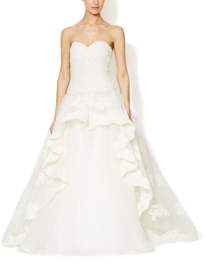 Mariage - Corded Lace Sweetheart Bridal Gown