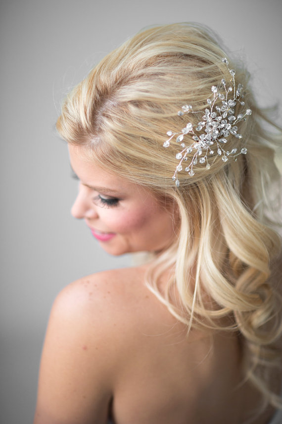 زفاف - Crystal Bridal Comb