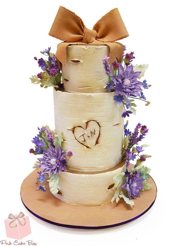 زفاف - Birch Tree Wedding Cake » Fall Wedding Cakes