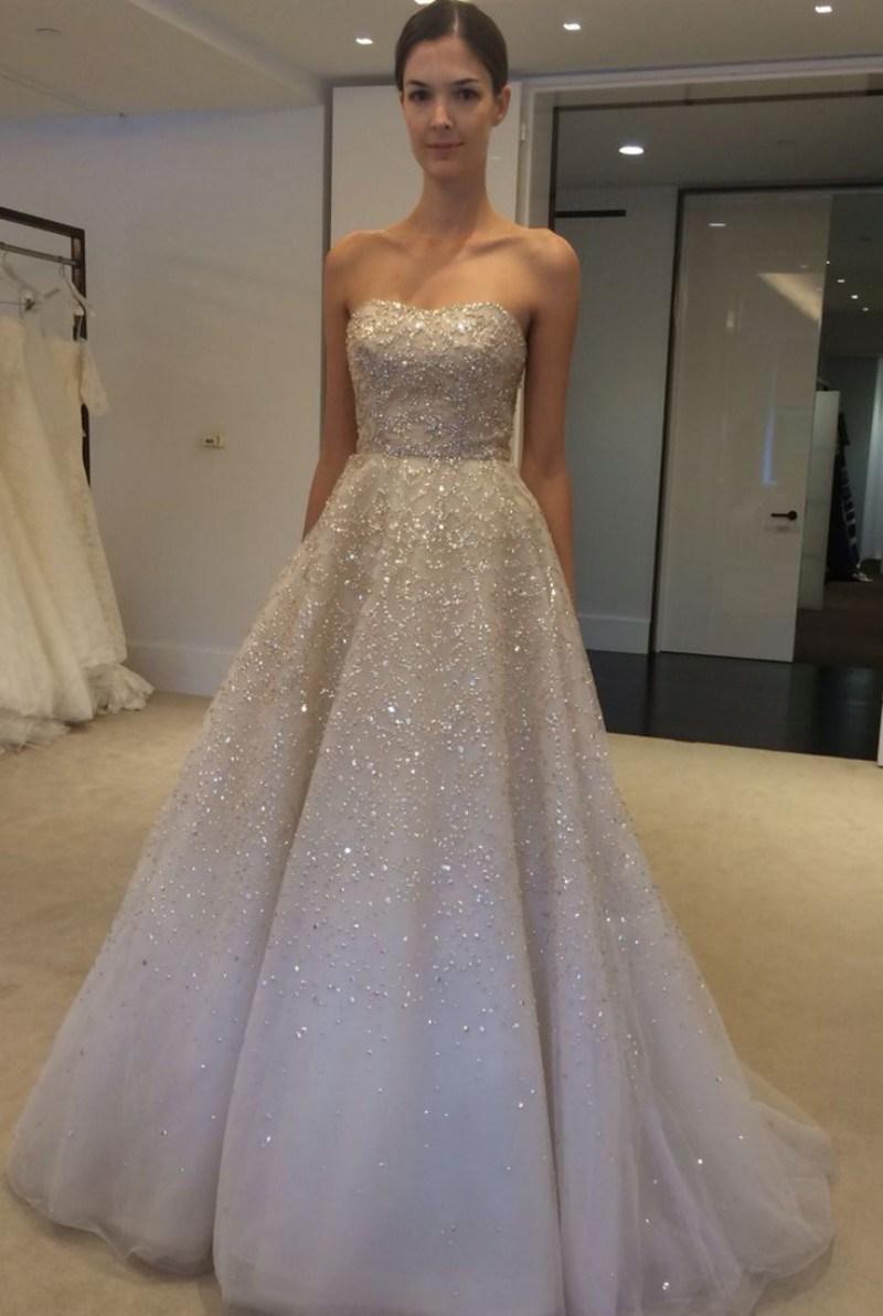 Wedding - Real Image Wedding Dresses 2015 Spring Ivory Sequins Beads Strapless Bateau Sleeveless Bridal Ball Gowns Custom Made Vestido De Novia Online with $130.62/Piece on Hjklp88's Store 