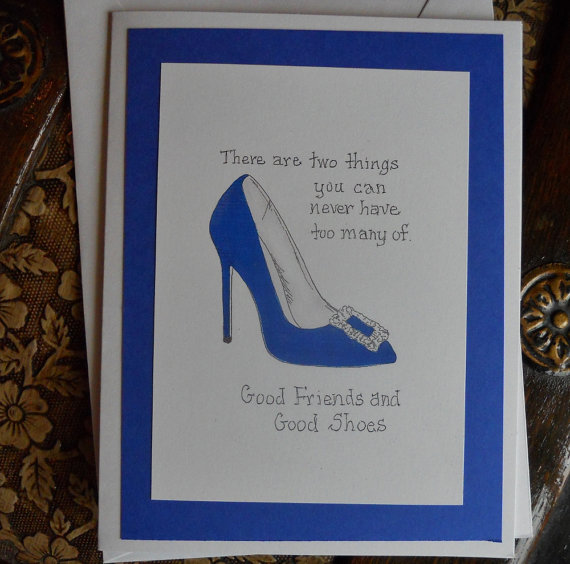 زفاف - Good Friends and Good Shoes Thank You Card