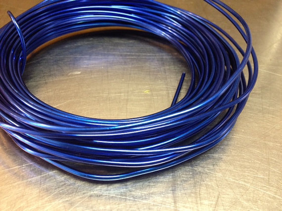 Hochzeit - Blue12 gauge wire (39 feet)
