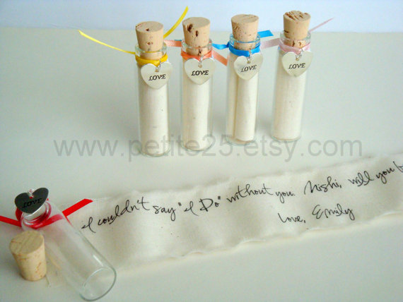 Mariage - ONE (1) Secret message in a bottle, Secret message, Will you be my Maid of Honor, Bridesmaid, Matron of Honor