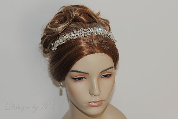 Mariage - NEW Wedding Bridal Headpiece, Brida Rhinestonesl Crystal Headpiece -  Rhinestone Crystals, Swarovski Crystals Headband
