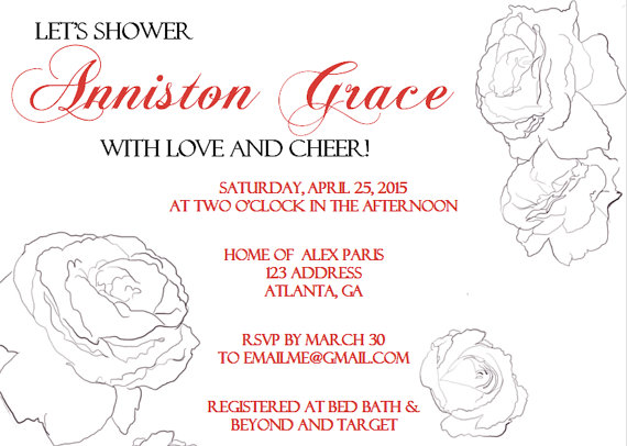 Свадьба - Bridal Shower Invitation - Invitation - Wedding Shower Invitation  - Bridal Shower Invite -Bridal Shower-Printable Bridal Invitation-Chevron