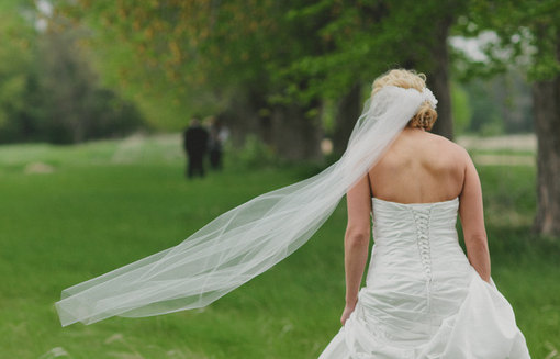 زفاف - 65 inches, single tier waltz length wedding veil, bridal veil available in white, diamond white, light ivory, and ivory