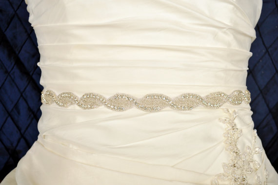 Mariage - OLIVIA Wedding Belt, Bridal Belt, Wedding Sash, Bridal Sash, Crystal Rhinestone Belt, Wedding Dress Sash Belt, Jeweled Beaded Belt