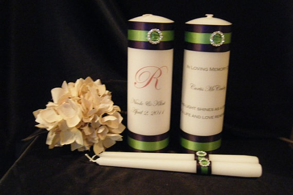 Mariage - Unity and Memorial Candle 4 Piece Set