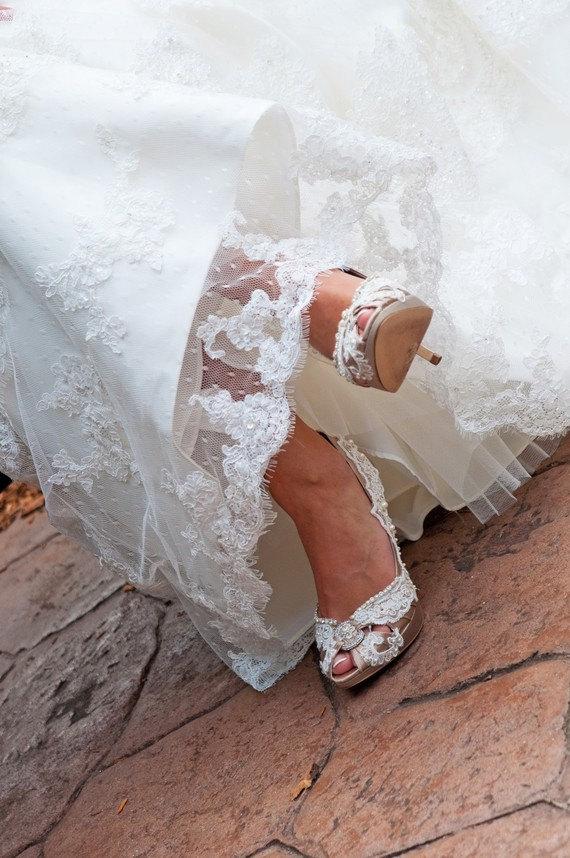 زفاف - Try On Service Wedding Shoes From Parisxox Wedding Shoes - Flat Shoes - High Heel Bridal Shoes - White Shoe Service For Wedding Shoes