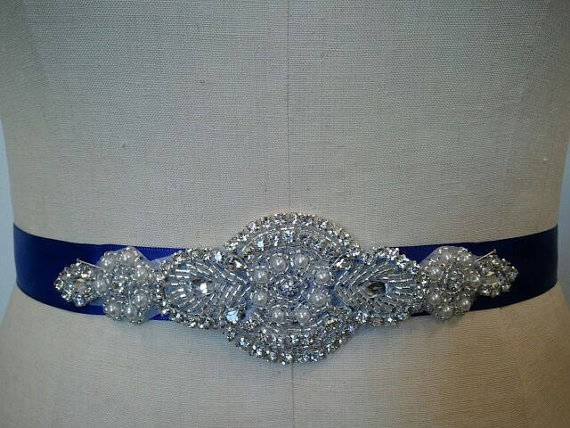 Mariage - Wedding Belt, Bridal Belt, Bridesmaid Belt, Bridesmaid Belt,, Crystal Rhinestone - Style B2180