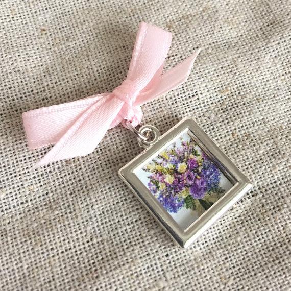 Mariage - Petite Two Sided Bouquet Charm