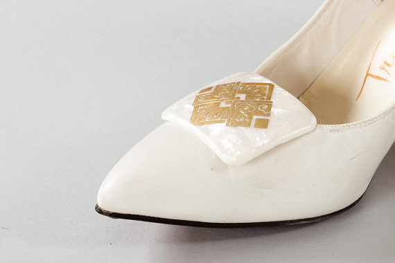زفاف - Vintage Shoe Clips 