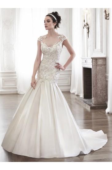 Hochzeit - Maggie Sottero Bridal Gown Lenya / 5MR094