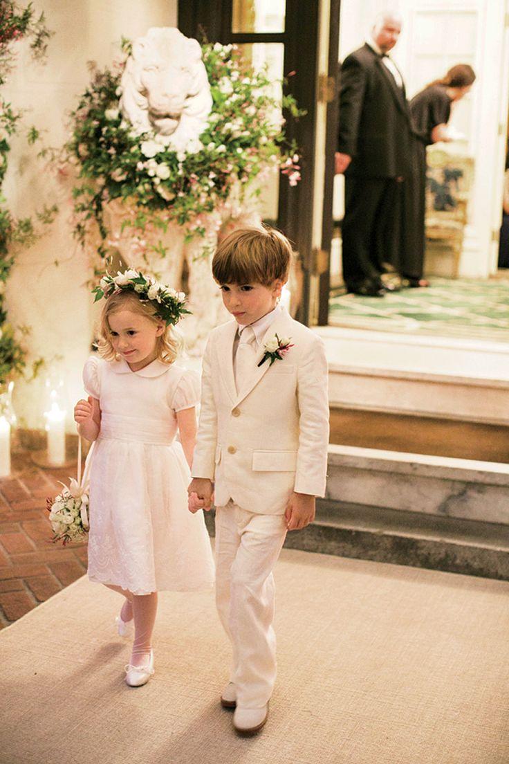 Свадьба - Traditional Outfits For Ring Bearer And Flower Girl