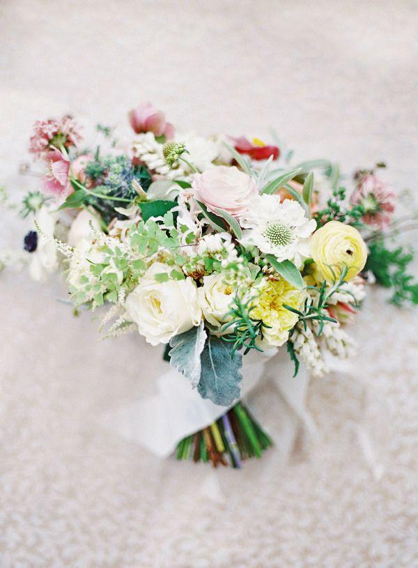 Wedding - Bouquet With Yellow And Pale Red