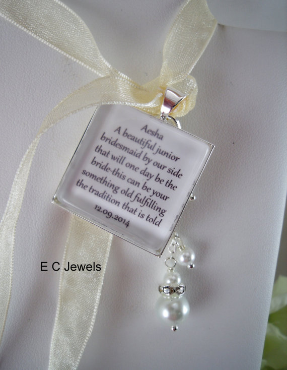 Mariage - JR Bridesmaid Keepsake Bouquet Charm with a Pearl drop - Pick your color