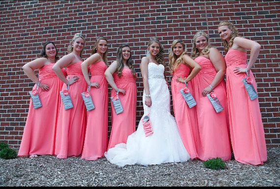 Wedding - Ruched Clutch w/Poppy (choose colors) Monogram available-Bridesmaid gift ideas, bridesmaid clutches, bridal clutches wedding party