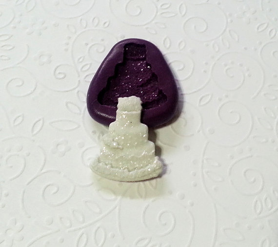 زفاف - Wedding Cake Mold (28mm) - Food Grade Silicone Mold For Fondant Chocolate Resin Polymer Clay Jewelry Scrapbooking & More