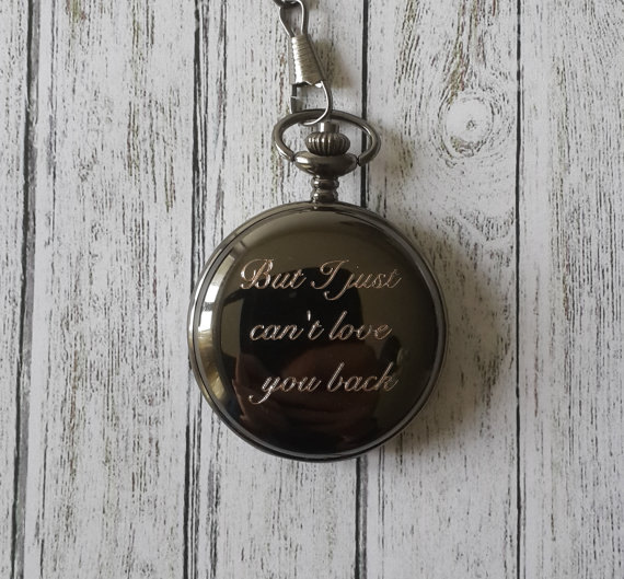 Hochzeit - Pocket Watch, Engraved Pocket Watch, Personalized Pocket Watch, Black Pocket Watch, Groomsmen Pocket Watches, Wedding Gifts