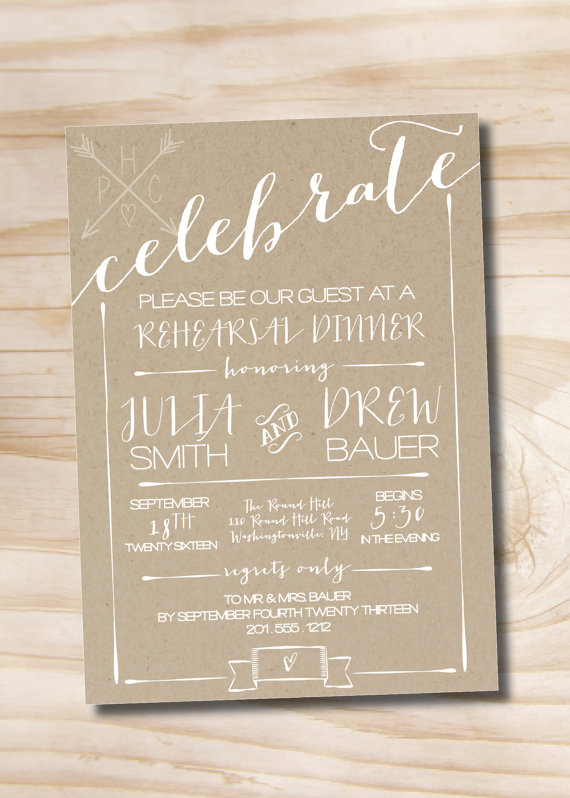 Свадьба - CELEBRATE Poster Engagement Party Invitation / Couples Shower Invitation / Rehearsal Dinner Invitation - You Print DIY