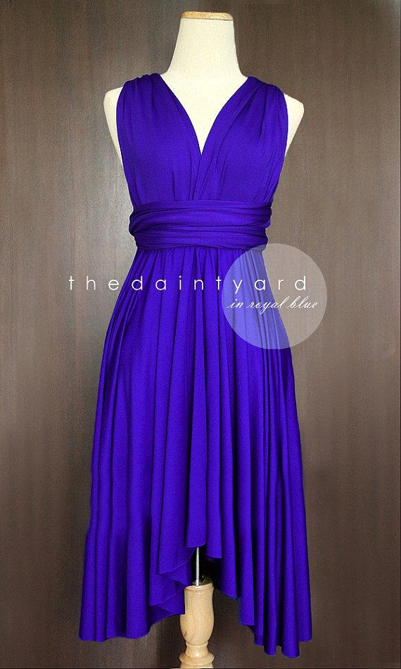 زفاف - Royal Blue Bridesmaid Convertible Dress Infinity Dress Multiway Dress Wrap Dress Wedding Dress