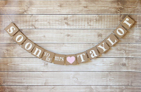 Mariage - Soon to be Mrs Banner-Choose Your Colors-Future Mrs-Bridal Shower Decor-Bachlorette Party Decor