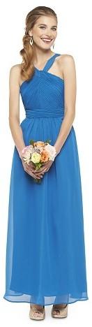 زفاف - Women's Chiffon Halter Maxi Bridesmaid Dress (Limited Availability) - TEVOLIO
