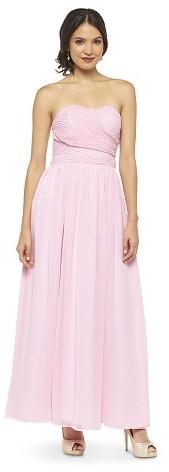 Mariage - Women's Chiffon Strapless Maxi Bridesmaid Dress (Limited Availability) - TEVOLIO