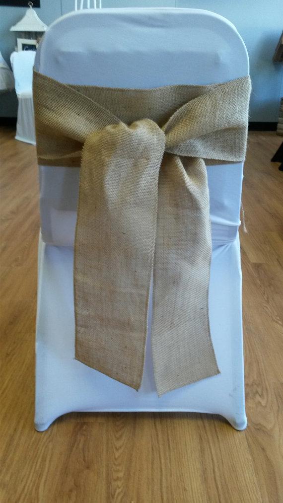 Wedding - Burlap Chair Sashes - Great for a Wedding or other Special Event