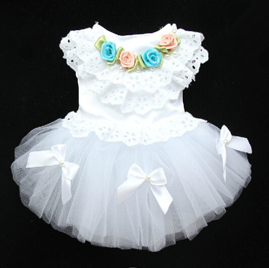 Свадьба - Custom Size! White Wedding Dress Pet Wedding Dress, Pet Clothes Cat and Dog Dress Clothes Pet Wedding Dress