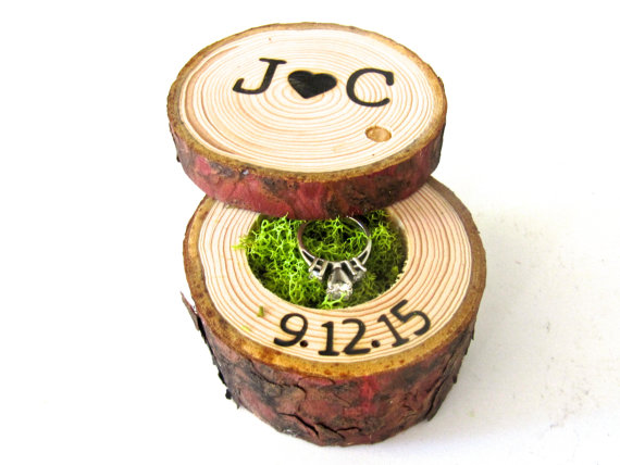 Свадьба - Custom Ring Box, Wedding Ring Box, Proposal Ring Box, Wood Ring Box