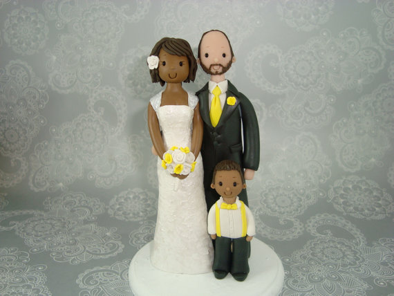 Свадьба - Personalized Family Wedding Cake Topper