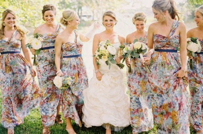 Mariage - Print Style Bridesmaid Dresses