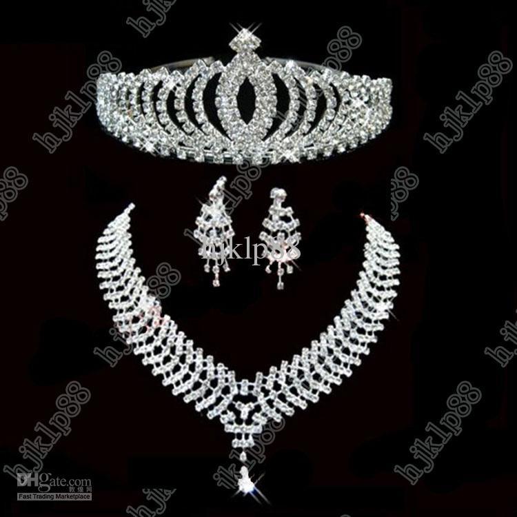 زفاف - New Beautiful Bridal Collection Jewelry Wedding Earring Wedding Necklace Bridal Accessories Online with $20.81/Piece on Hjklp88's Store 