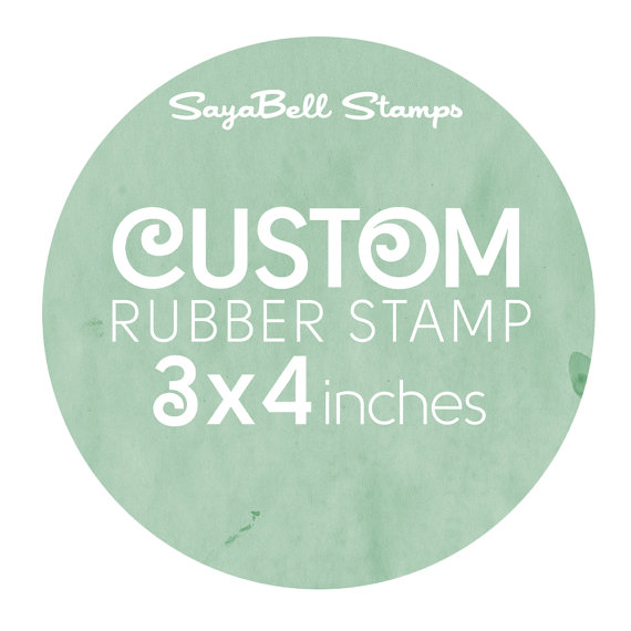 Hochzeit - Custom Stamp, Wedding Invitation Stamp, Save The Date Stamp, Stationery Stamp, Custom Rubber Stamp 3x4 Inch