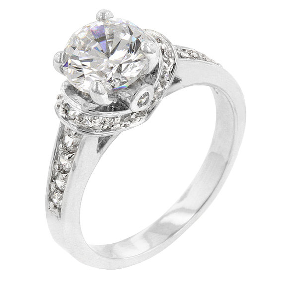 زفاف - CZ Ring, CZ Wedding Ring, CZ Engagement Ring, Cubic Zirconia Engagement Ring, Anniversary Ring, Wedding Ring, Promise Ring, 2.10 ct cz ring