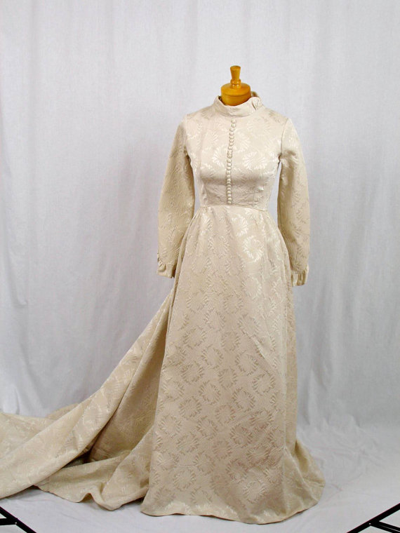 Mariage - 50s Wedding Dress * 1950s Ivory Wedding Dress * Brocade Wedding Dress * 50s Bridal Dress * 1950s Ivory Bridal Dress * Alfred Angelo