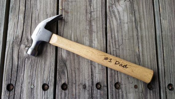 Hochzeit - Engraved Wooden Handled Hammer - Personalized Hammer - Father's Day Gift - Gift for Dad - Groomsmen Gift
