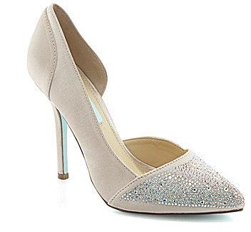 Wedding - Blue by Betsey Johnson Band d´Orsay Pointed-Toe Pumps