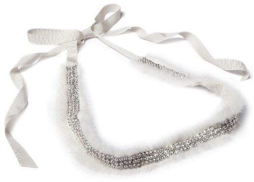 Hochzeit - Ranjana Khan "Glamour Bride" Crystal Mink Belt