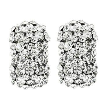 Hochzeit - Crystal Divine Bridal Earrings ER125 (awj)
