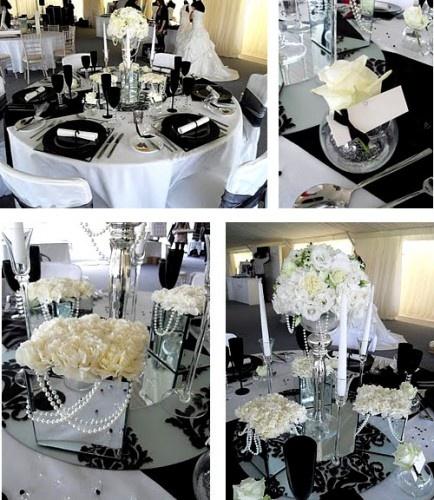 زفاف - Black & White Wedding Flowers
